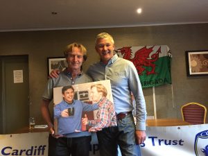 Trust chair presented with picture by City legend as he steps down – Cardiff  City Supporters' Trust